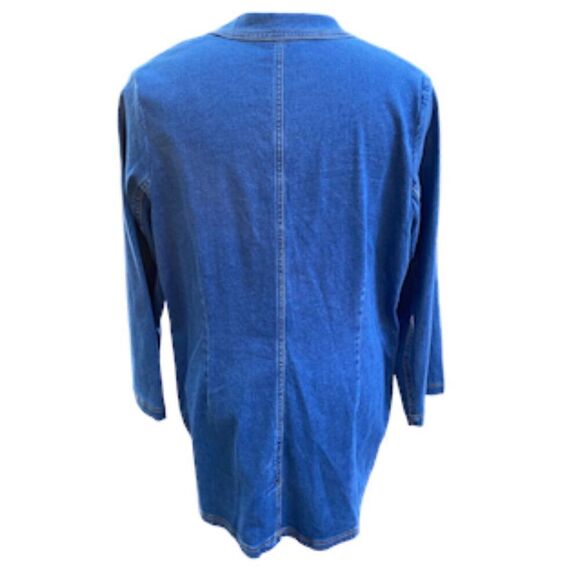 Orvis Women’s Denim Car Coat/Blazer 3 Button Front Sz. 18 - Picture 8 of 13